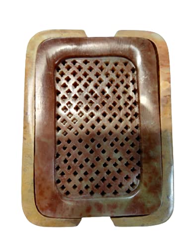 Stone Soap Case Dish with Water Dispenser Lid