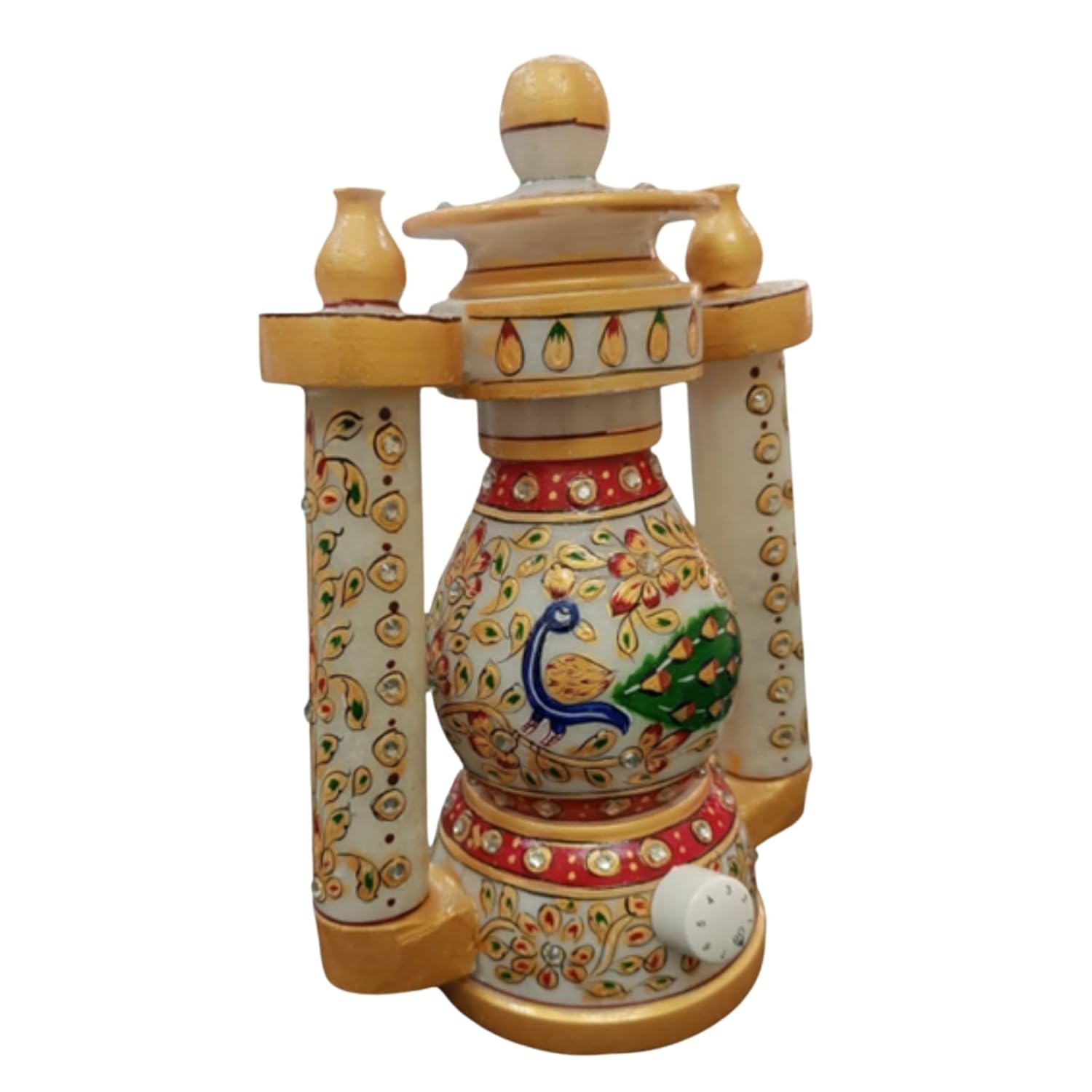 HANDCRAFTED MARBAL LANTERN -8"